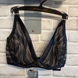 Pleasure State Amelia Underwire Bra 34F FREE S/h
